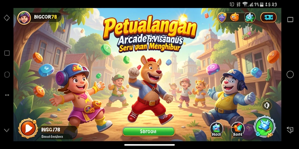 Tampilan gameplay seru BIGCOR78 yang menantang dan penuh aksi.