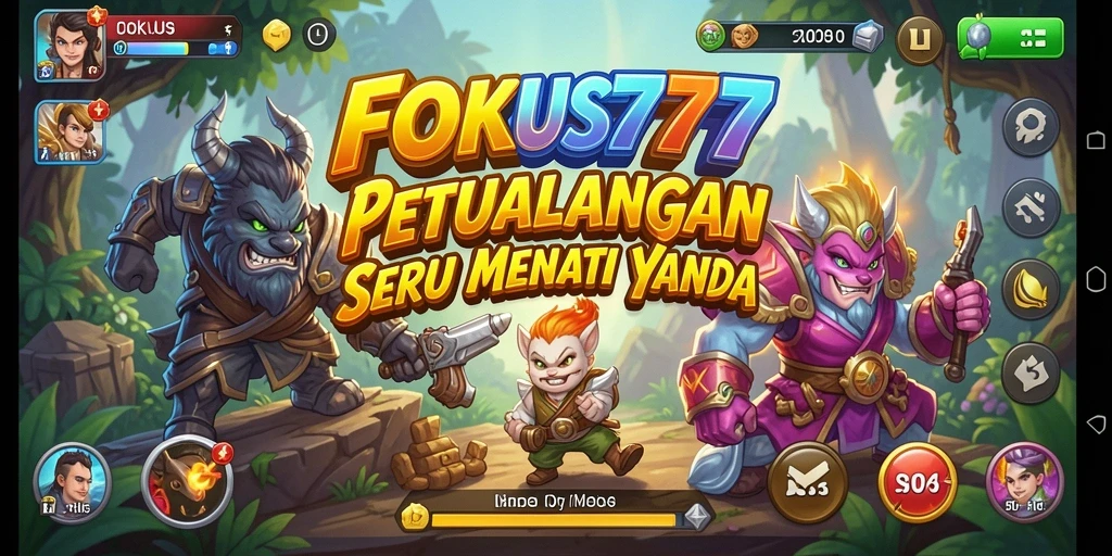 Screenshot gameplay FOKUS777 menampilkan petualangan seru yang penuh eksplorasi.