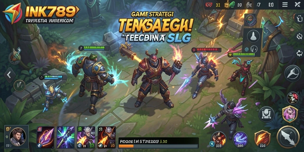 Tangkapan layar dari gameplay SLG yang menegangkan di INK789.