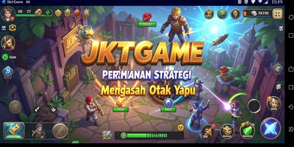 Tampilan gameplay mendebarkan dari JKTGAME dengan pertarungan strategi yang intens.