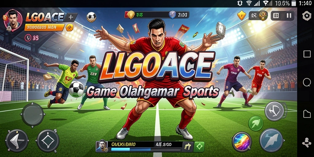 Tampilan gameplay menarik di LGOACE dengan berbagai olahraga.