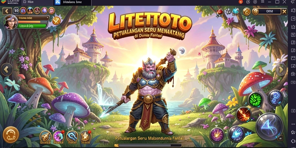 Screenshot gameplay <strong>LITETOTO</strong> menampilkan aksi seru di dunia petualangan.