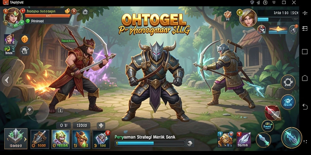 Screenshot gameplay OHTOGEL memperlihatkan pertempuran yang mendebarkan.