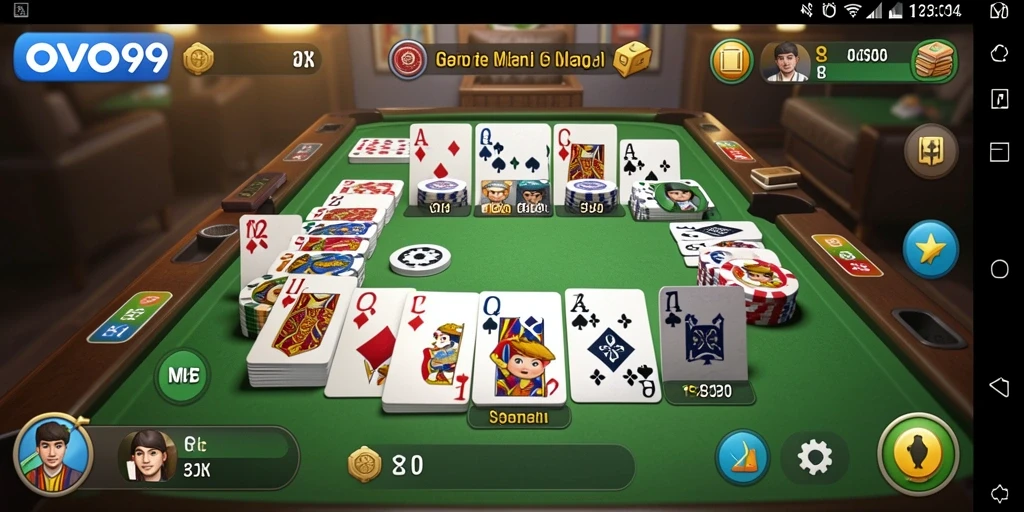 Tampilan gameplay OVO99 yang seru dan interaktif.
