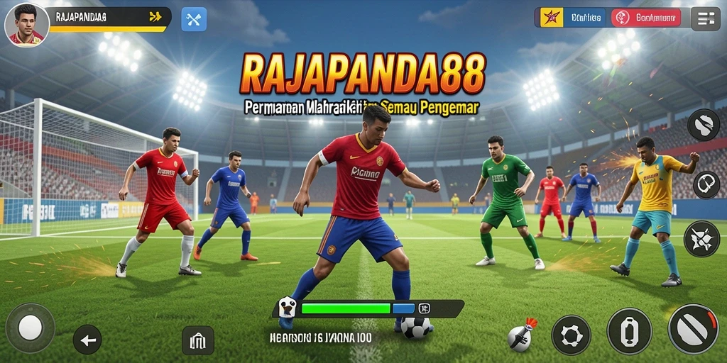 Screenshot utama RAJAPANDA88 menampilkan aksi seru dalam berbagai olahraga.
