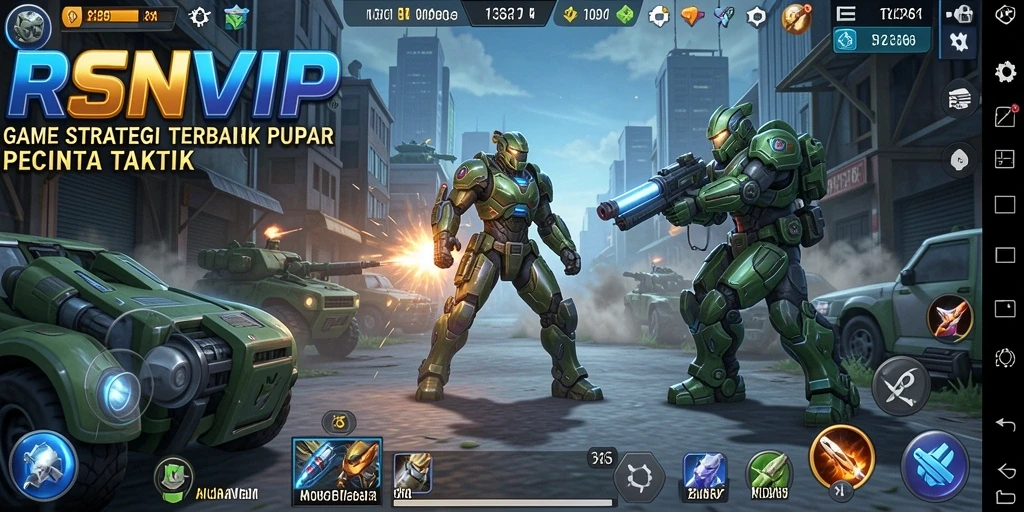 Tampilan gameplay RSNVIP yang menantang dan strategis.