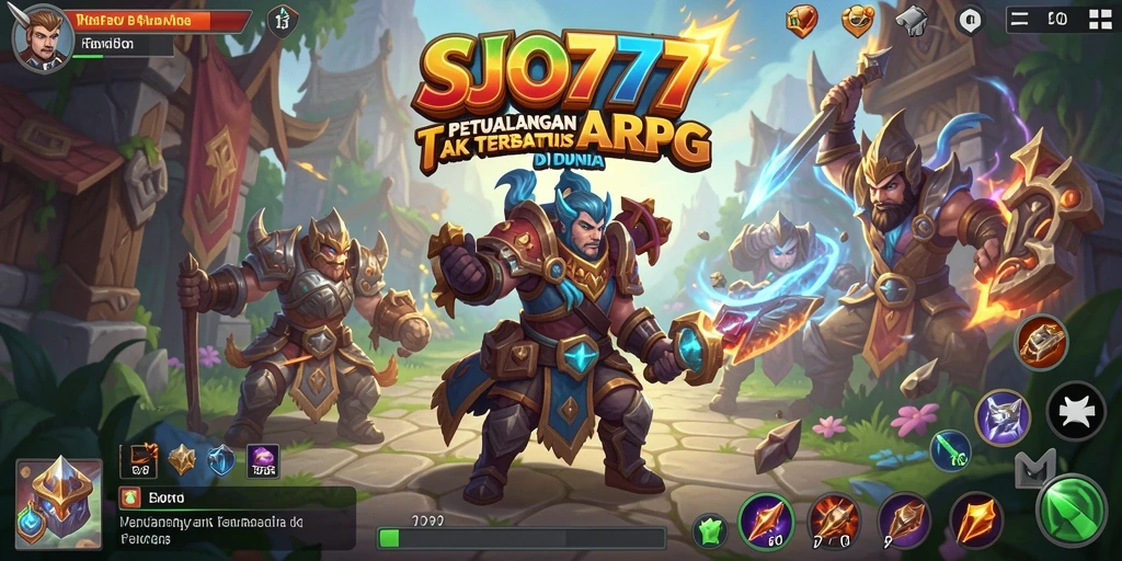 Tampilan gameplay ARPG yang menarik dan memikat dari SJO777.