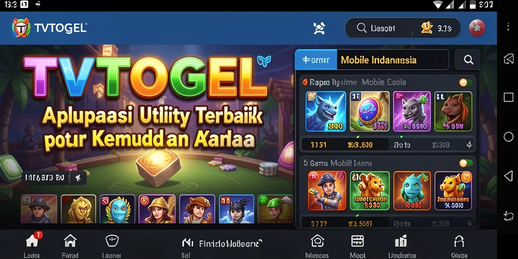 Tampilan utama TVTOGEL dengan fitur Utility yang menarik.
