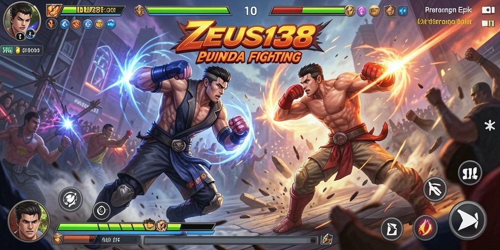 Gameplay ZEUS138 menampilkan pertarungan seru dan karakter-karakter menarik.