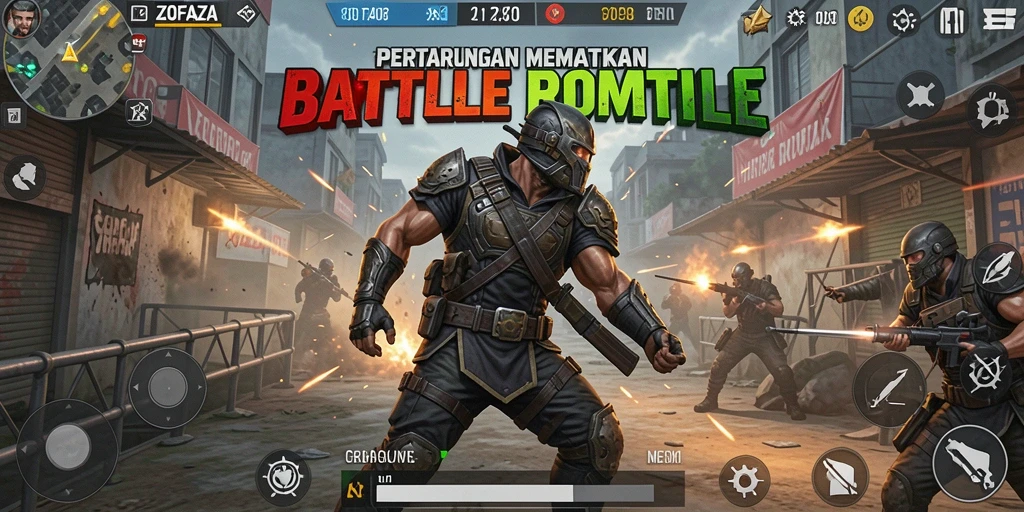 Gameplay intens dan seru di arena battle royale ZOFAZA.